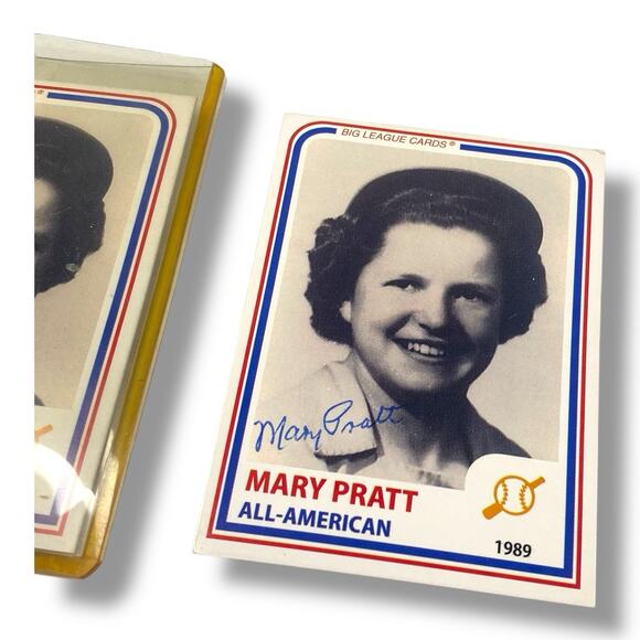 1994 Mary Pratt ALL-American 1989 Big League Cards Baseball Lot of 2 - Picture 3 of 4